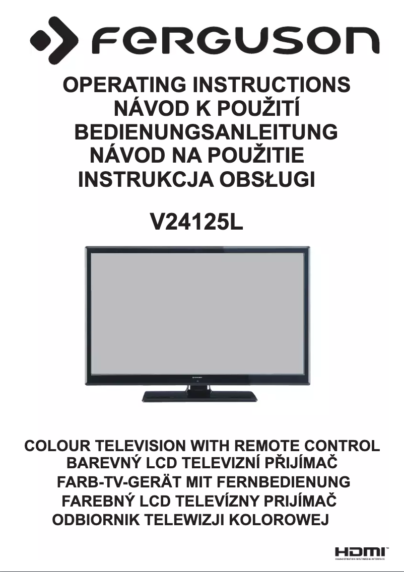 Page 1 de la notice Manuel utilisateur Ferguson V24125L