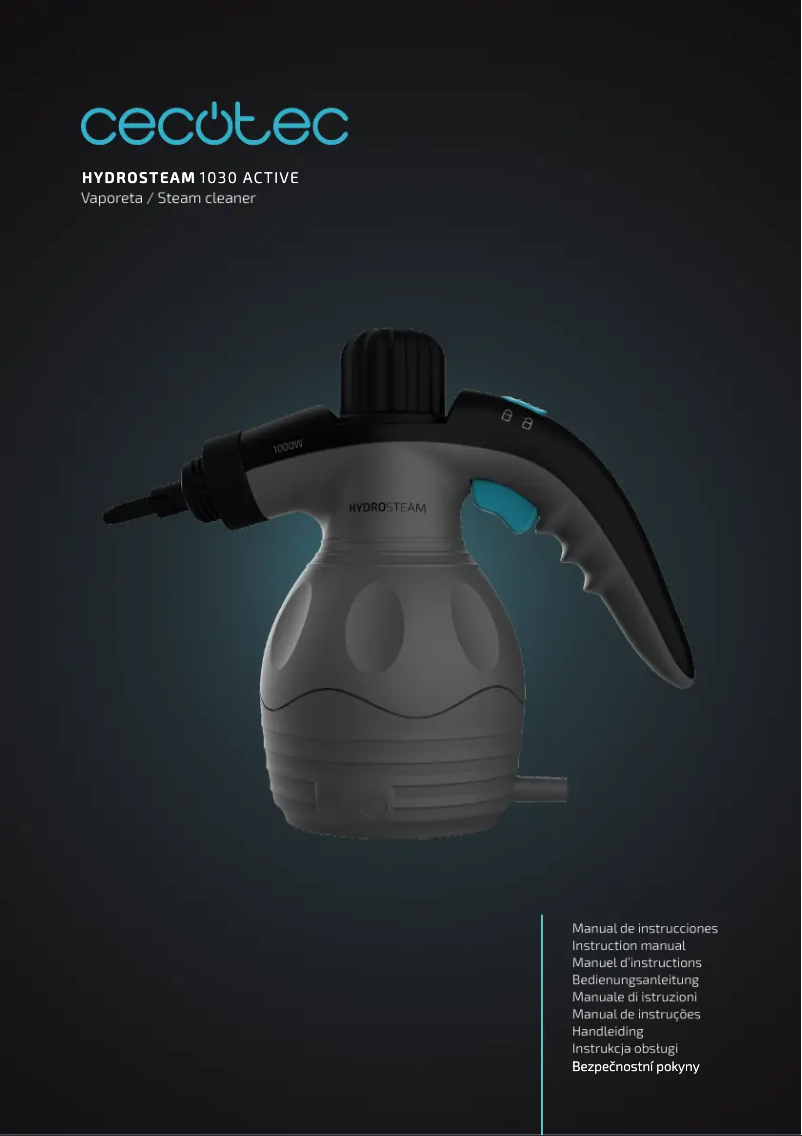 Page n°1 - Manuel utilisateur Cecotec HydroSteam 1030 Active