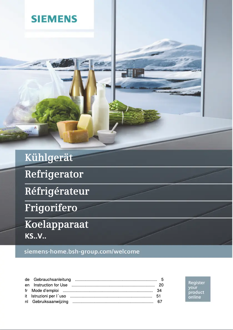 Image de la première page du manuel de l'appareil KS29VVWEP