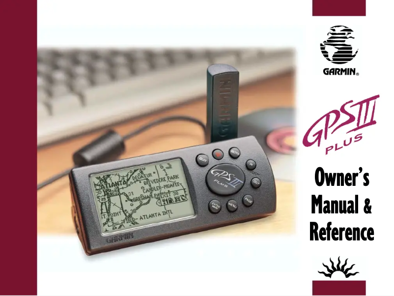 Page 1 de la notice Manuel utilisateur Garmin GPS III Plus