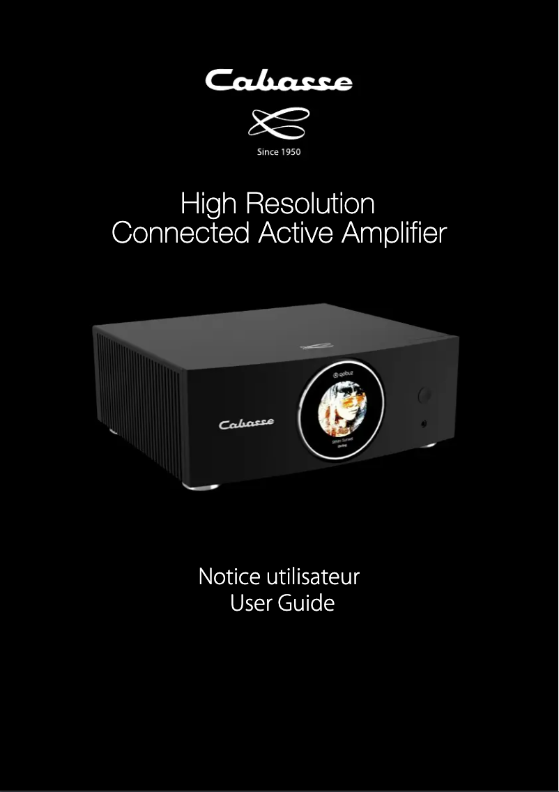 Page n°1 - Manuel utilisateur Cabasse Connected Active Amplifier