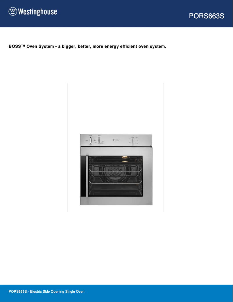 Image de la première page du manuel de l'appareil PORS663S