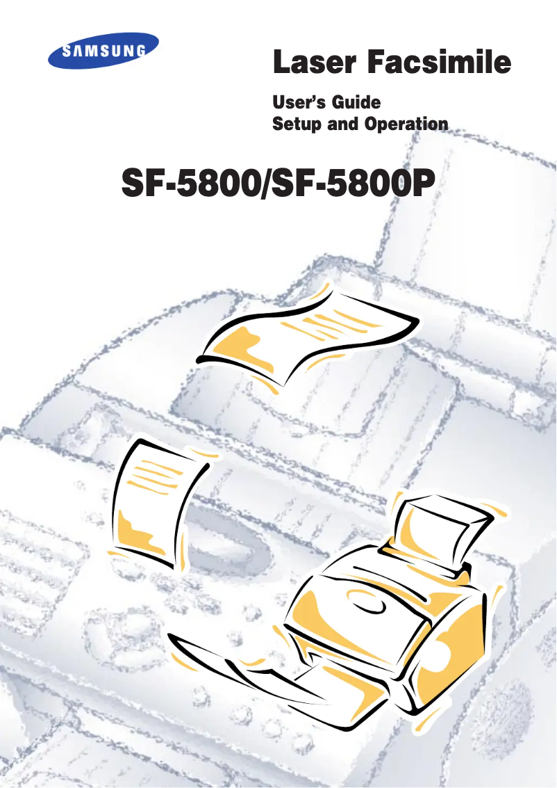 Page 1 de la notice Manuel utilisateur Samsung CF-5800S