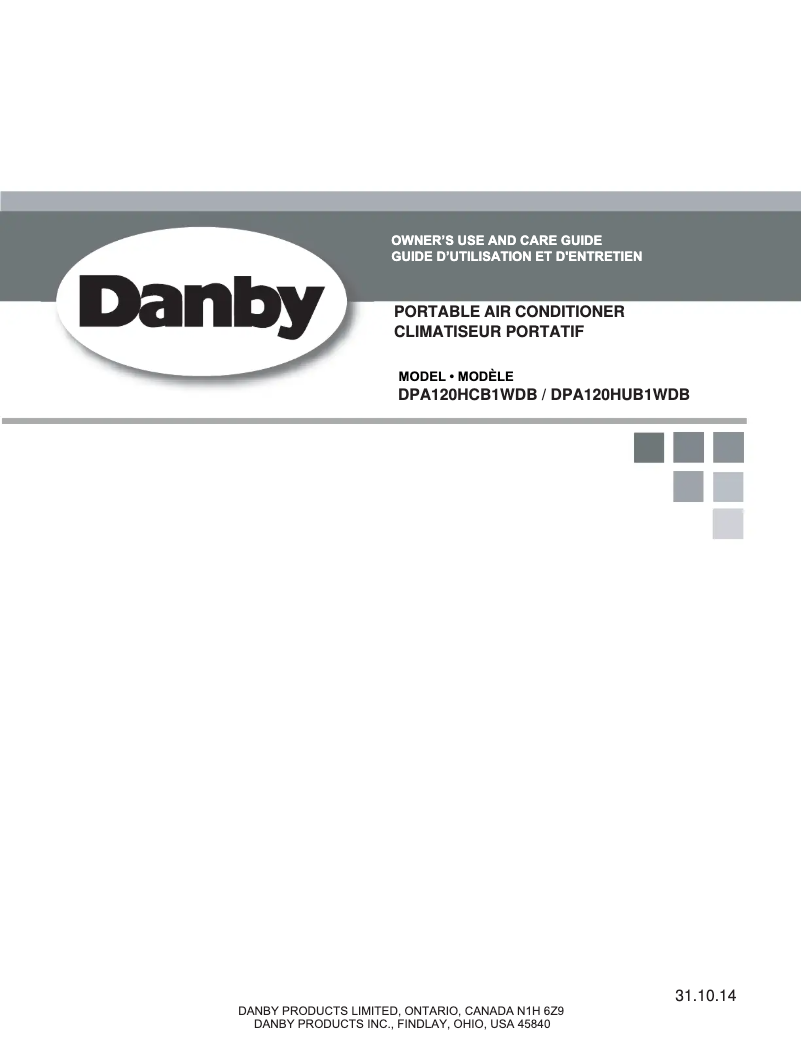 Página 1 del manual Manual de usuario Danby DPA120HUB1WDB