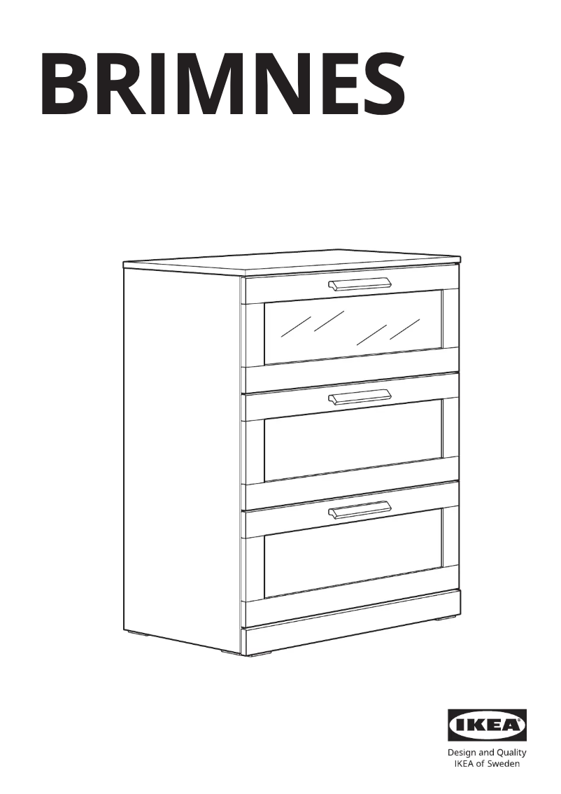 Página 1 del manual Manual de usuario Ikea BRIMNES 405.728.32