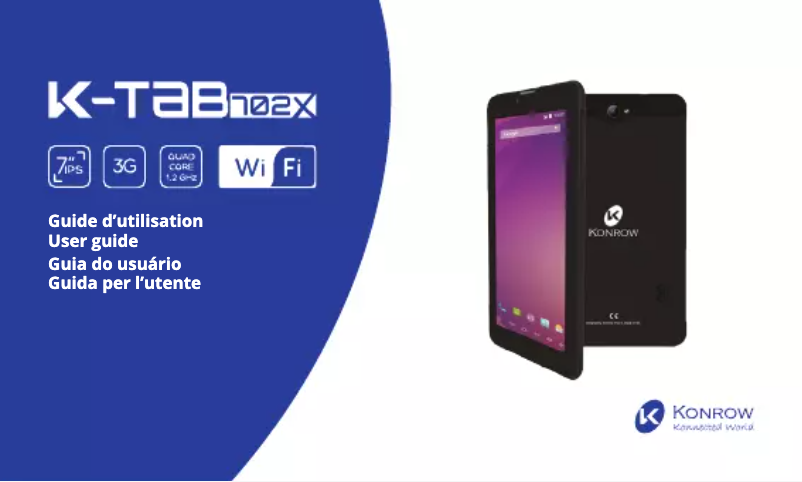 Página 1 del manual Manual de usuario Konrow K-Tab 702X