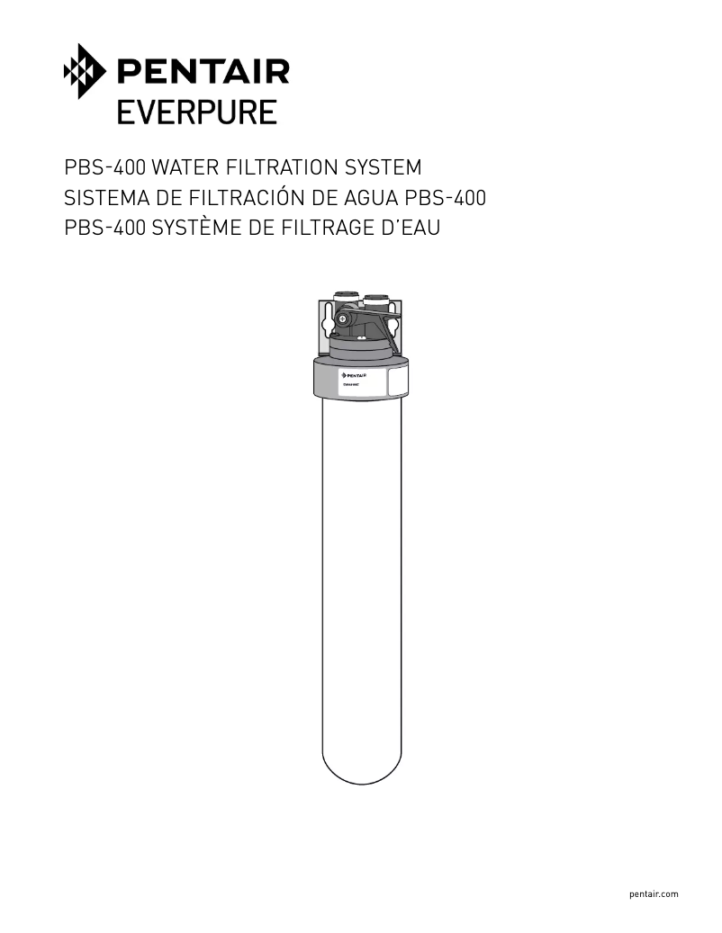 Page 1 de la notice Manuel utilisateur Everpure PBS-400