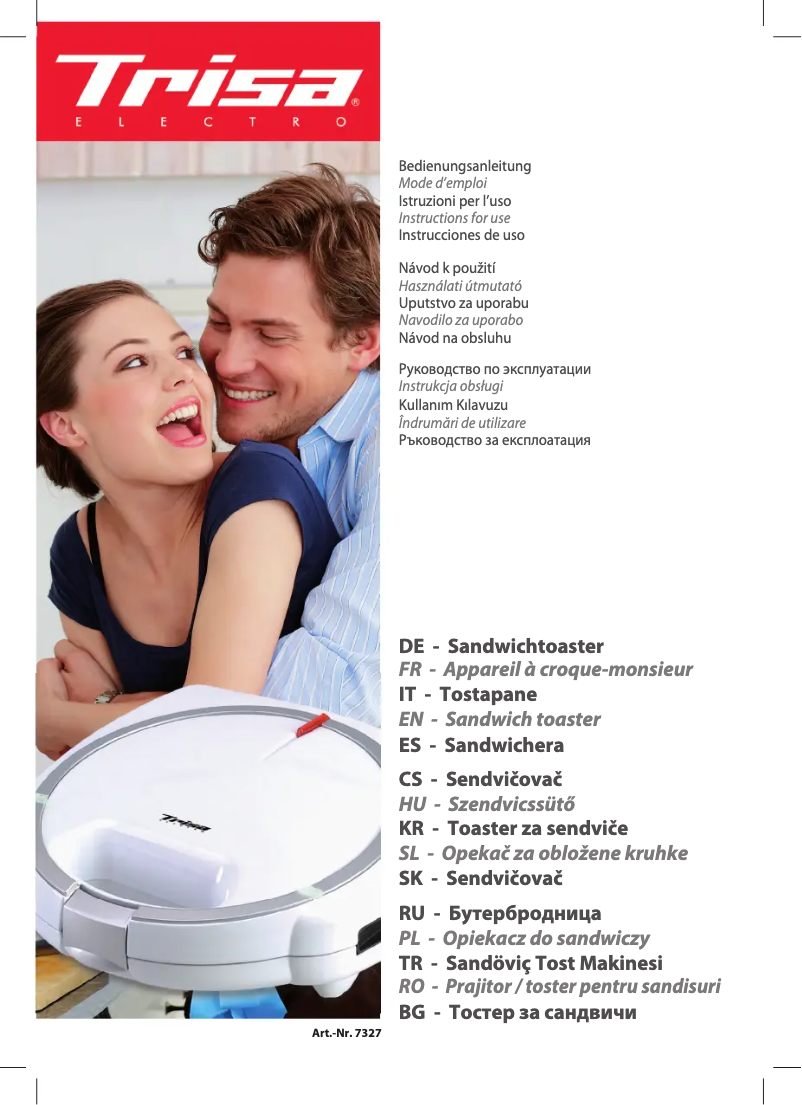 Page n°1 - Manuel utilisateur Trisa 7327-70