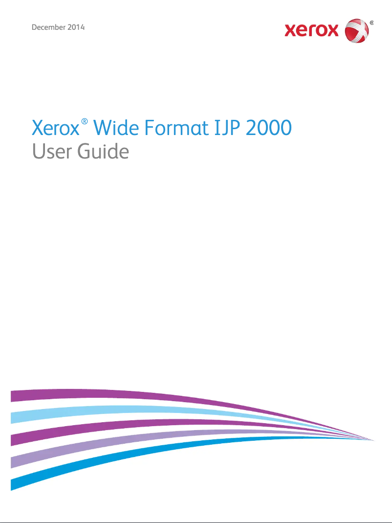 Image de la première page du manuel de l'appareil Wide Format IJP 2000