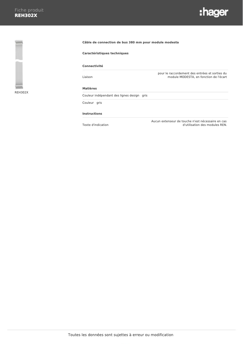 Image de la première page du manuel de l'appareil REH302X