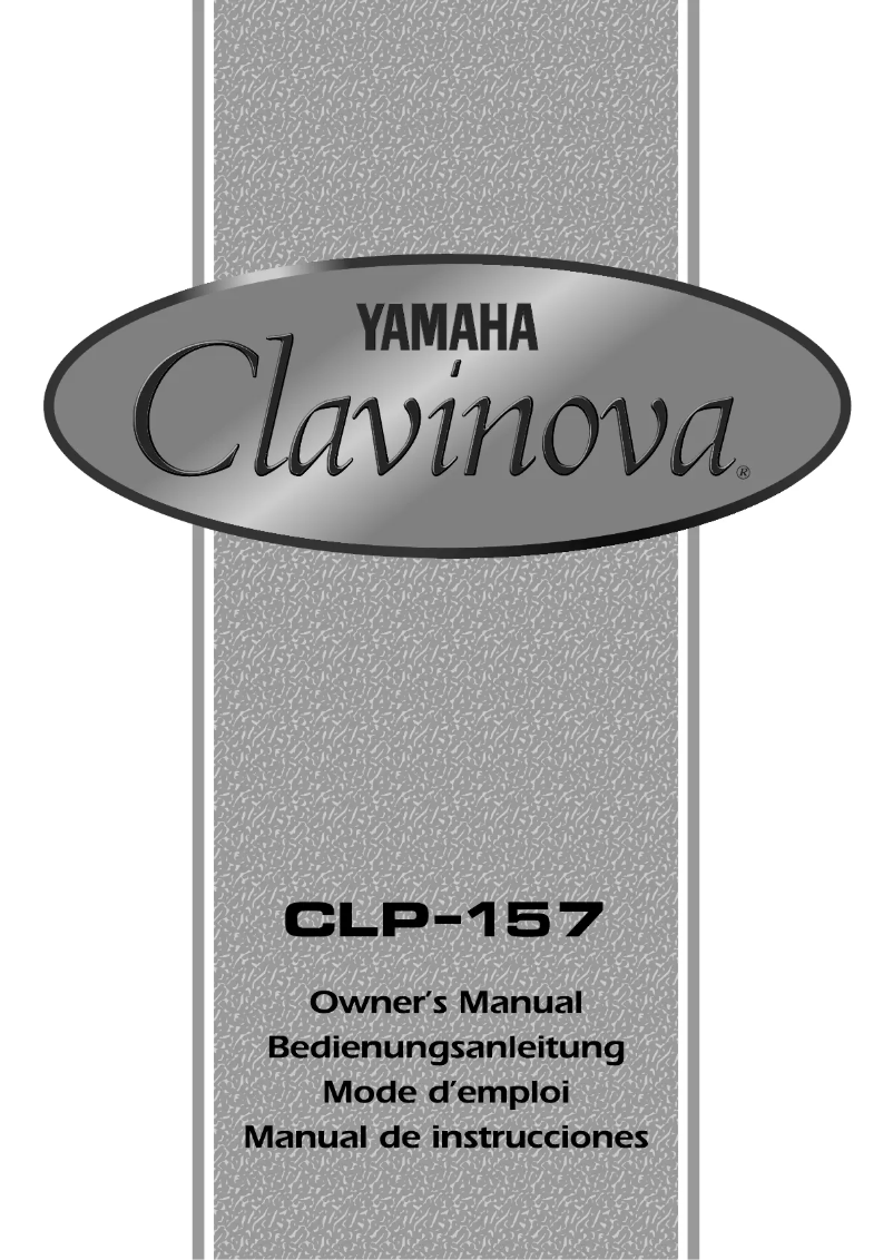Image de la première page du manuel de l'appareil Clavinova CLP-157