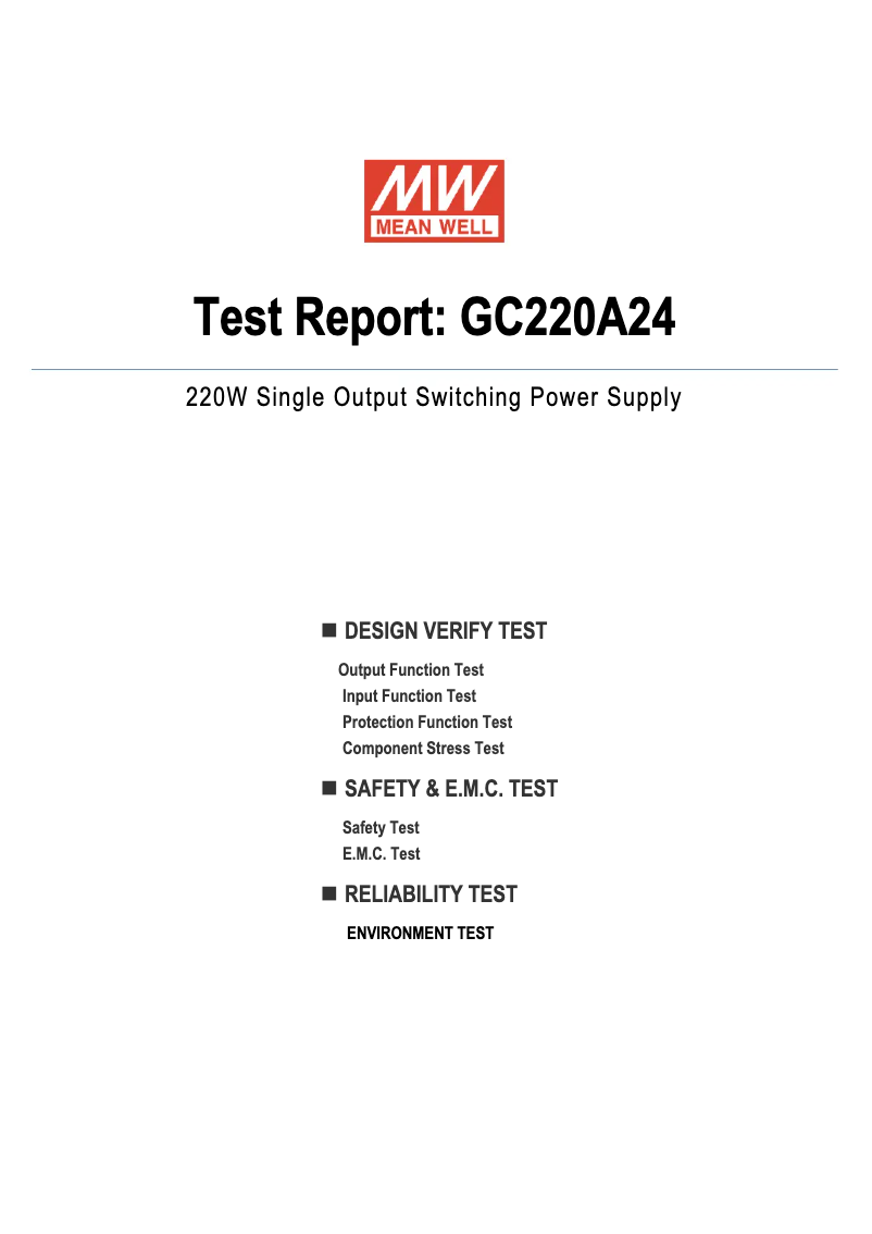 Image de la première page du manuel de l'appareil GC220A24-R7B