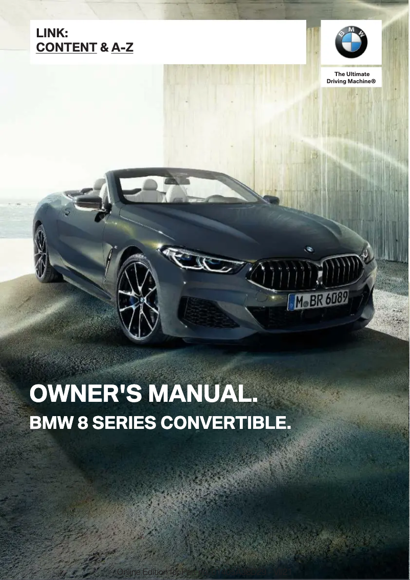 Image de la première page du manuel de l'appareil 8 Series (2022)