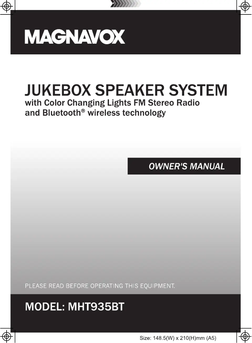 Image de la première page du manuel de l'appareil MHT935BT