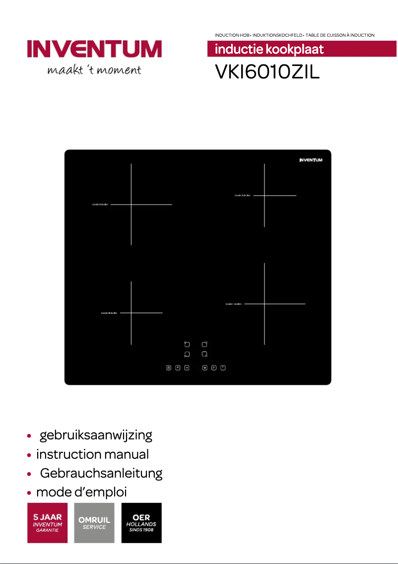 Page n°1 - Manuel utilisateur Inventum VKI6010ZIL