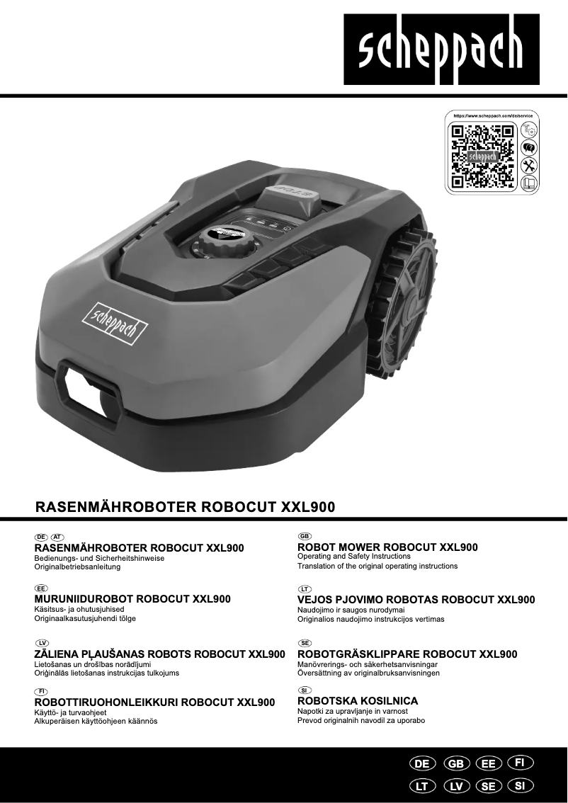 Page 1 de la notice Manuel utilisateur Scheppach ROBOCUT XXL900