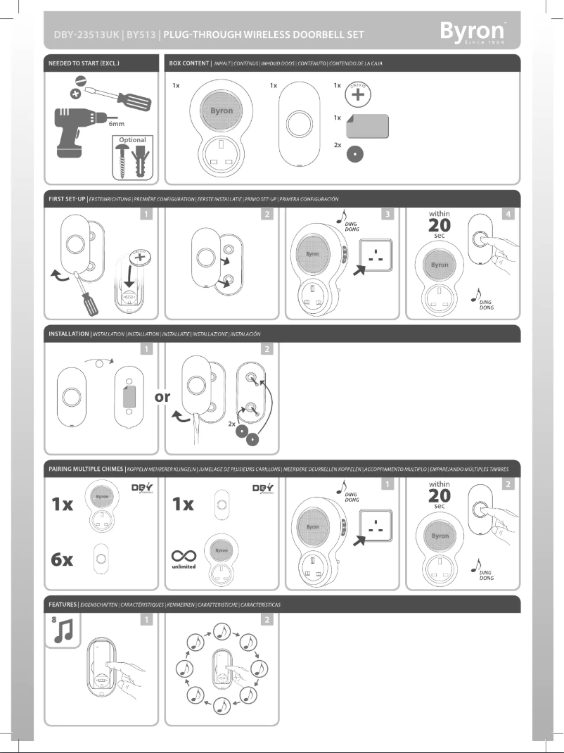 Image de la première page du manuel de l'appareil DBY-23513UK