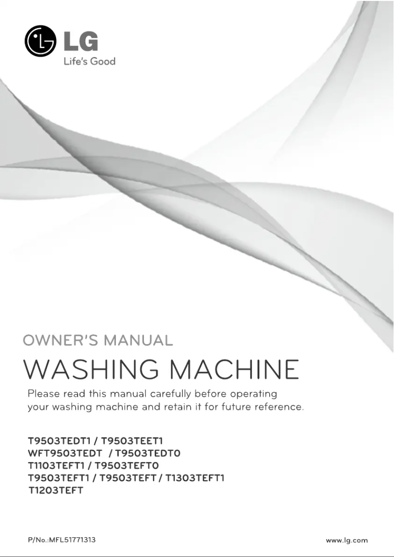 Page 1 de la notice Manuel utilisateur LG T1203TEFT