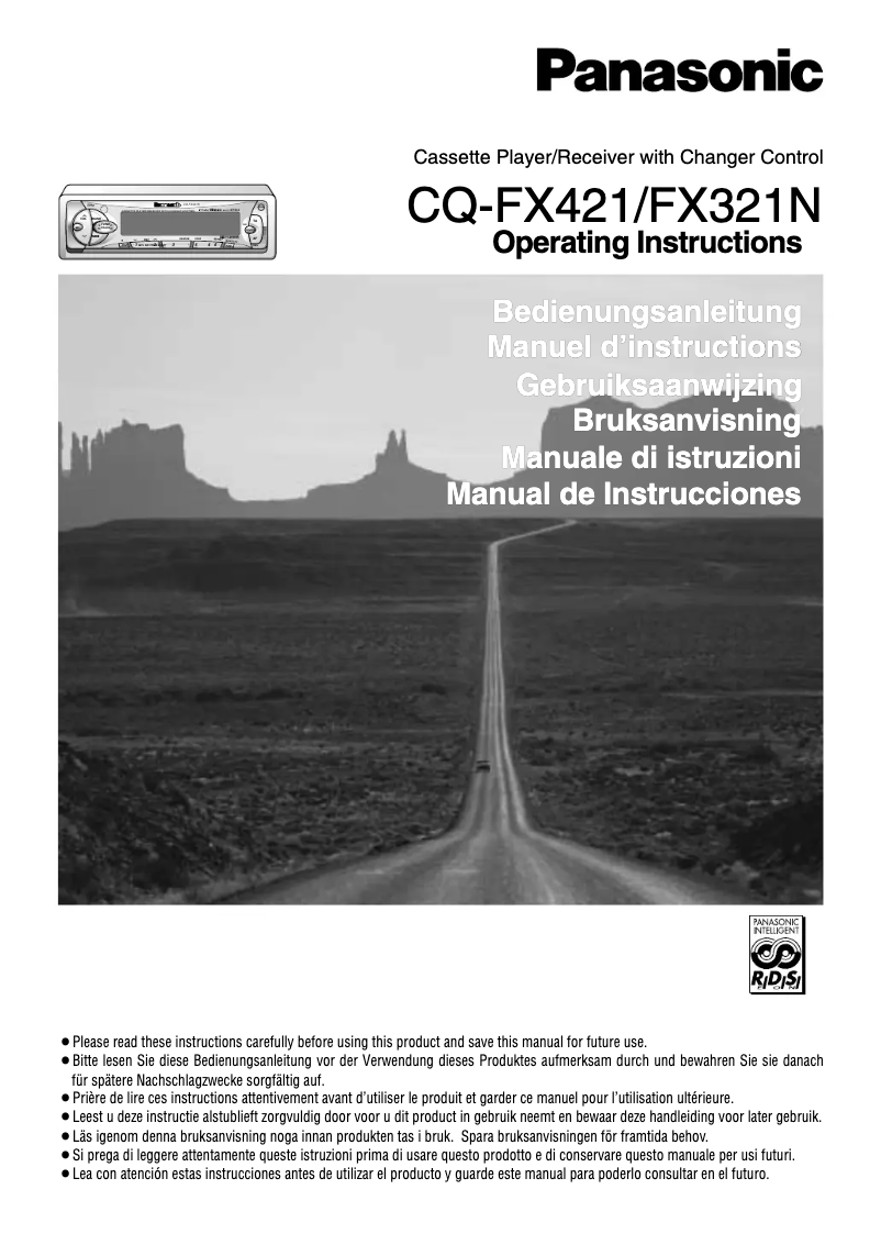Image de la première page du manuel de l'appareil CQ-FX321N
