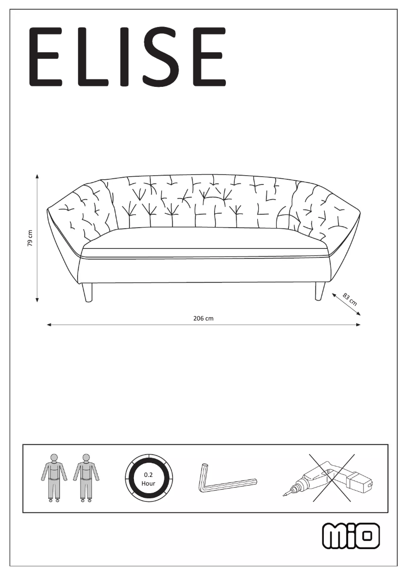 Page 1 de la notice Manuel utilisateur Mio Elise