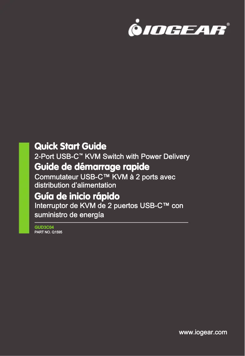 Image de la première page du manuel de l'appareil GUD3C04