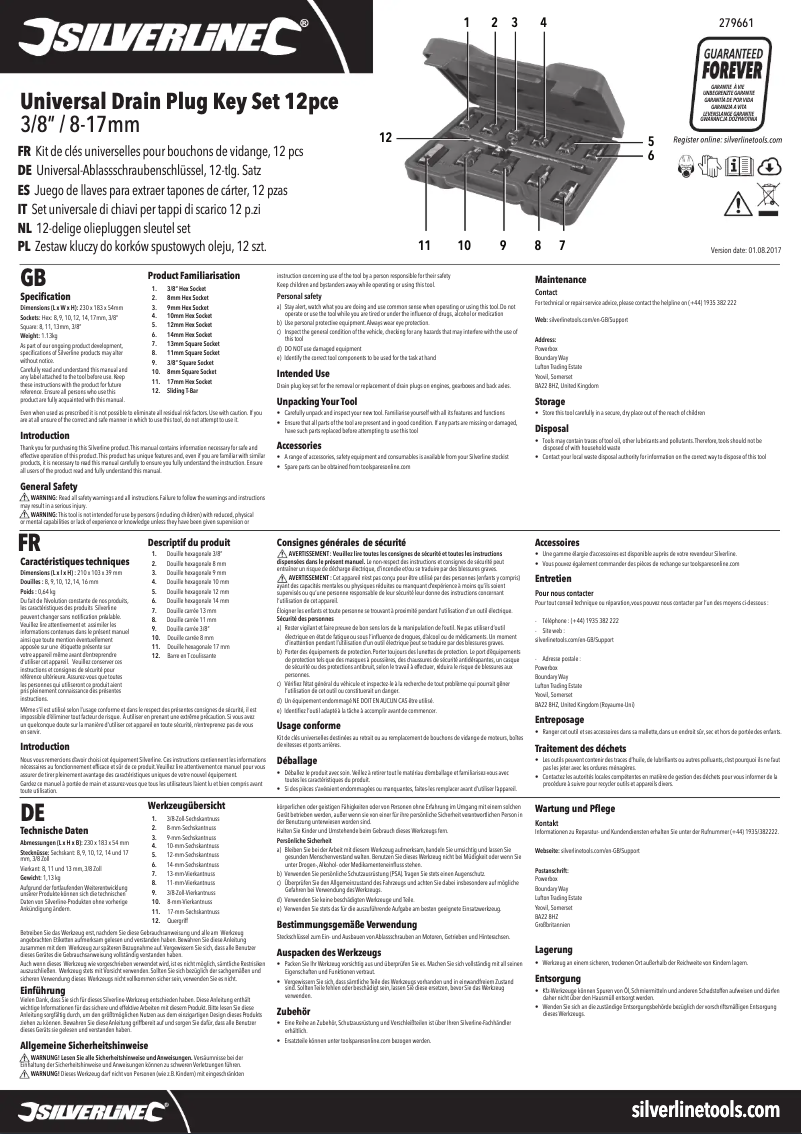 Image de la première page du manuel de l'appareil 279661
