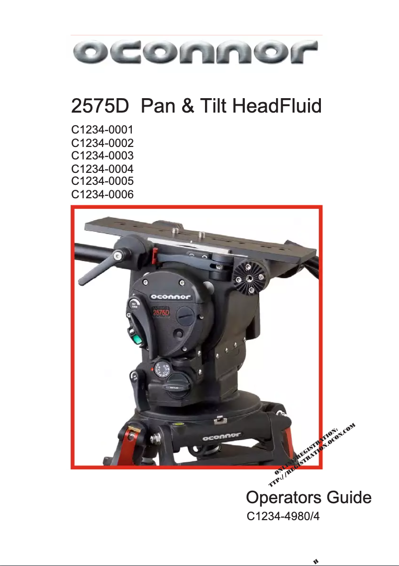 Page n°1 - Manuel utilisateur OConnor Ultimate 2575D