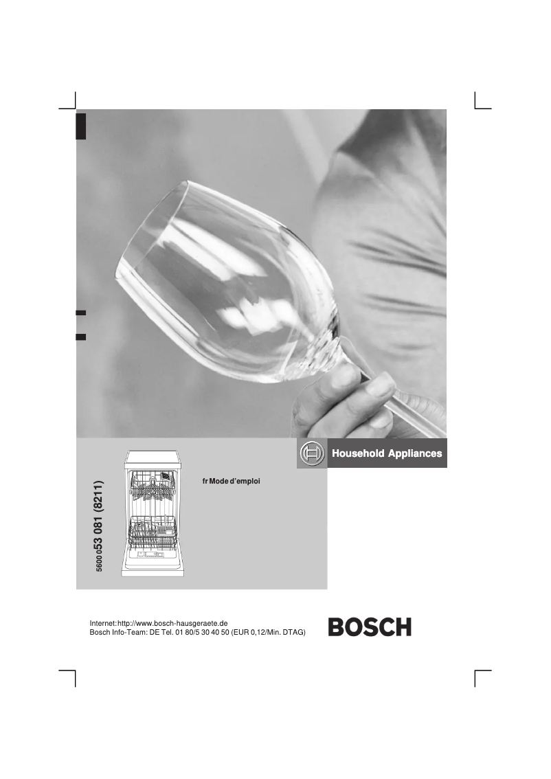 Page n°1 - Manuel utilisateur Bosch SRS43M12EU