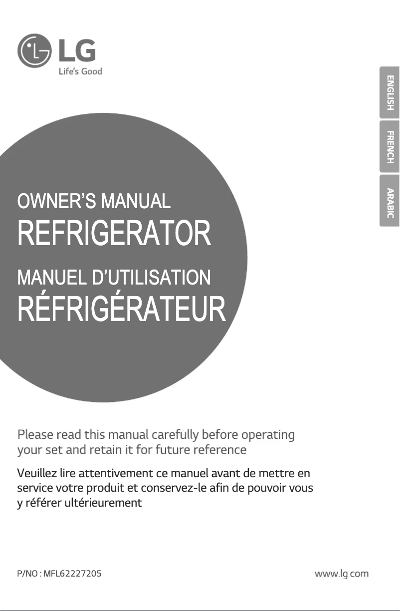 Image de la première page du manuel de l'appareil GL-B252VPGY