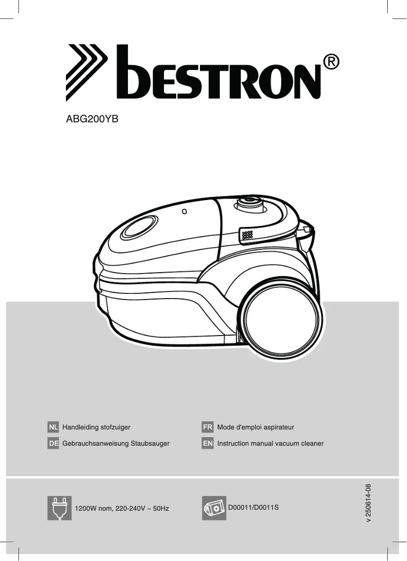 Page 1 de la notice Manuel utilisateur Bestron Rapido