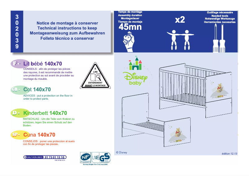 Page n°1 - Manuel utilisateur Sauthon 302039