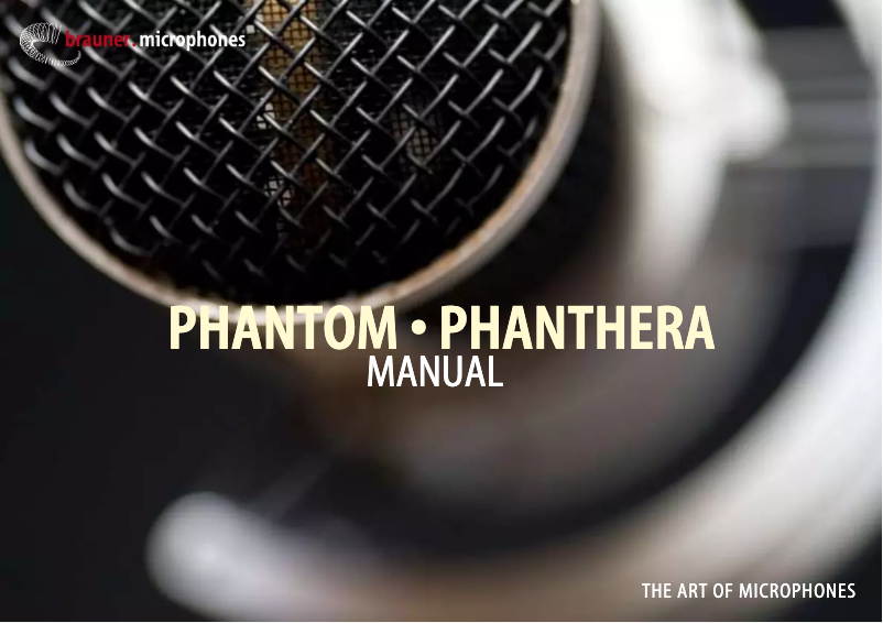 Página 1 del manual Manual de usuario Brauner Phantom V