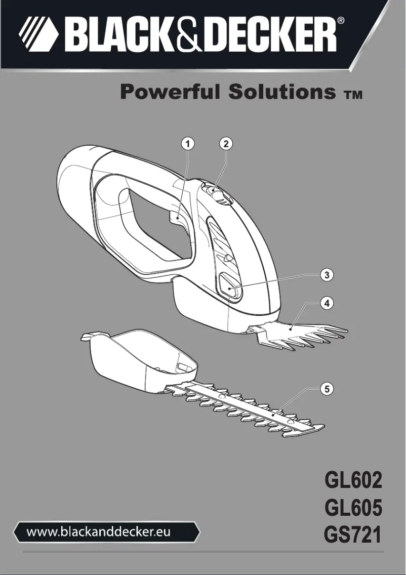 Page n°1 - Manuel utilisateur Black & Decker GS721