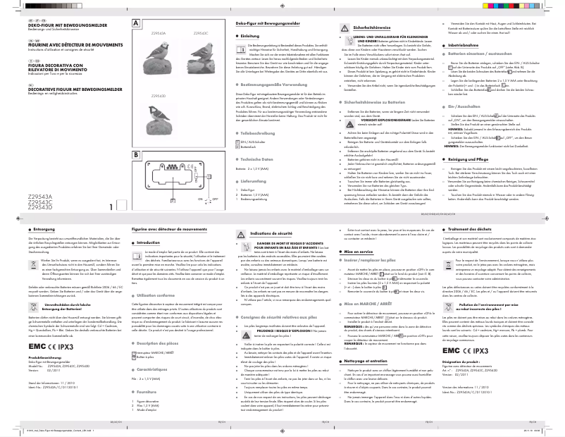 Page n°1 - Manuel utilisateur Melinera Z29543