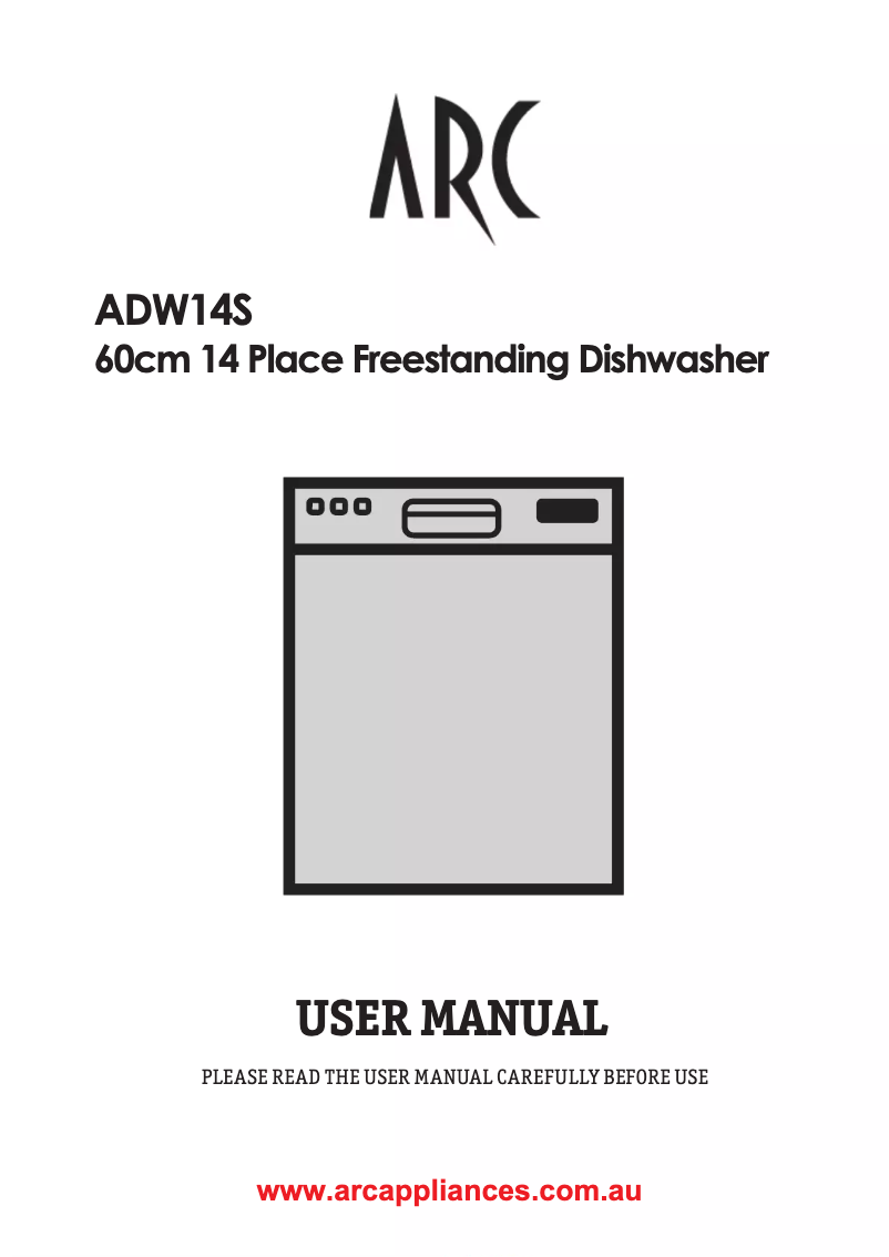 Page 1 de la notice Manuel utilisateur ARC ADW14S