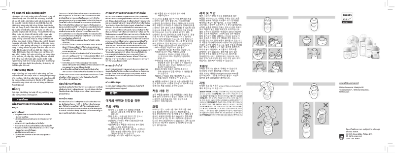 Page n°1 - Manuel utilisateur Philips Avent PPSU SCF582