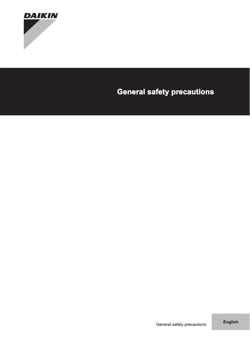 Página 1 del manual Instrucciones de seguridad Daikin RYYQ8T7Y1B