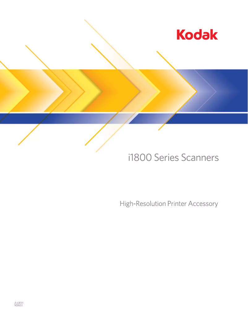 Image de la première page du manuel de l'appareil i1860