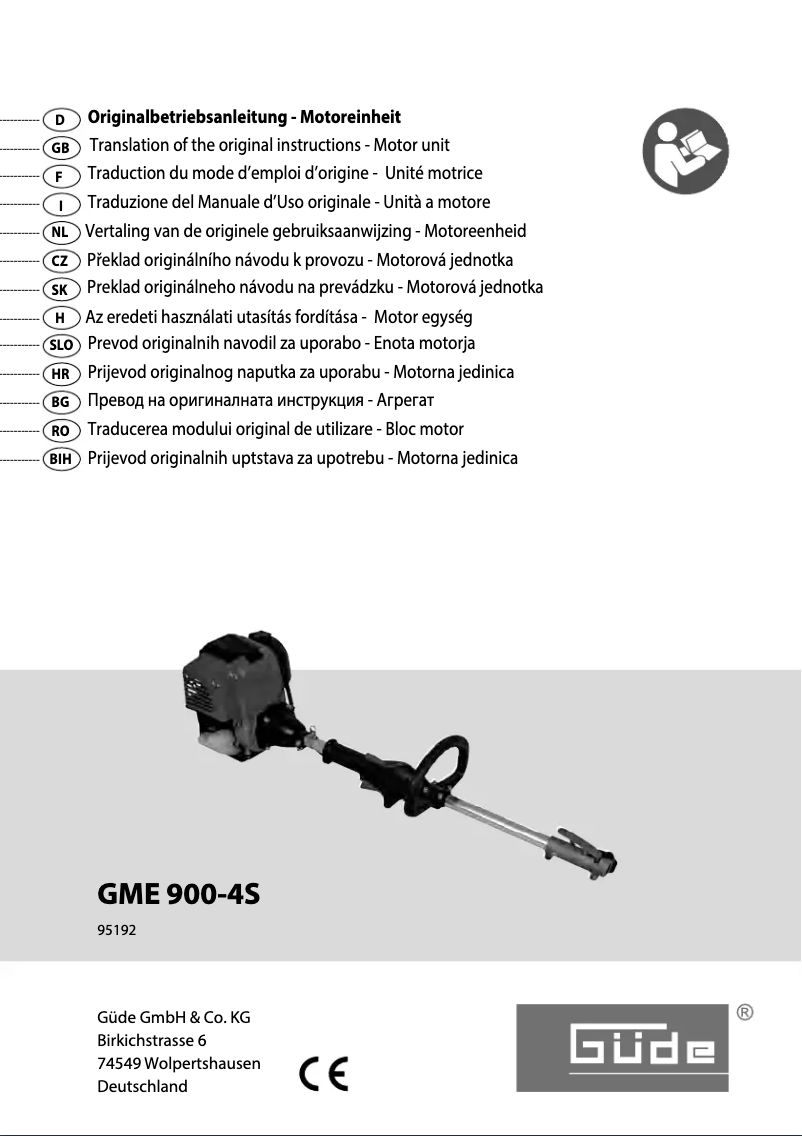 Página 1 del manual Manual de usuario Güde GME 900-4S