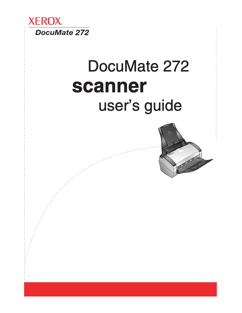 Page n°1 - Manuel utilisateur Xerox DocuMate 272