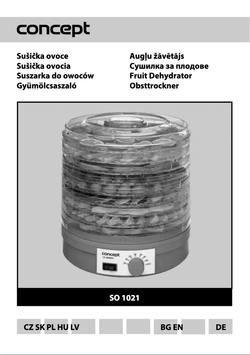 Page 1 de la notice Manuel utilisateur Concept SO-1021