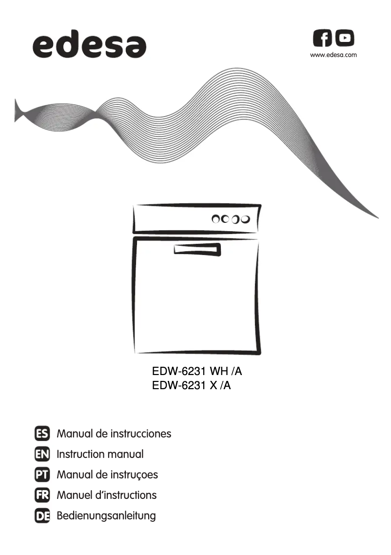 Page n°1 - Manuel utilisateur Edesa EDW-6231 WH