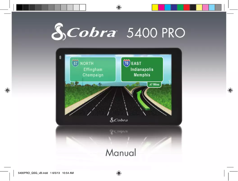 Image de la première page du manuel de l'appareil 5400 Pro