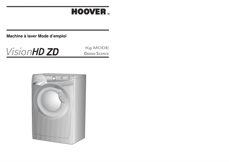 Page n°1 - Manuel utilisateur Hoover VHD 9123ZD/1-47