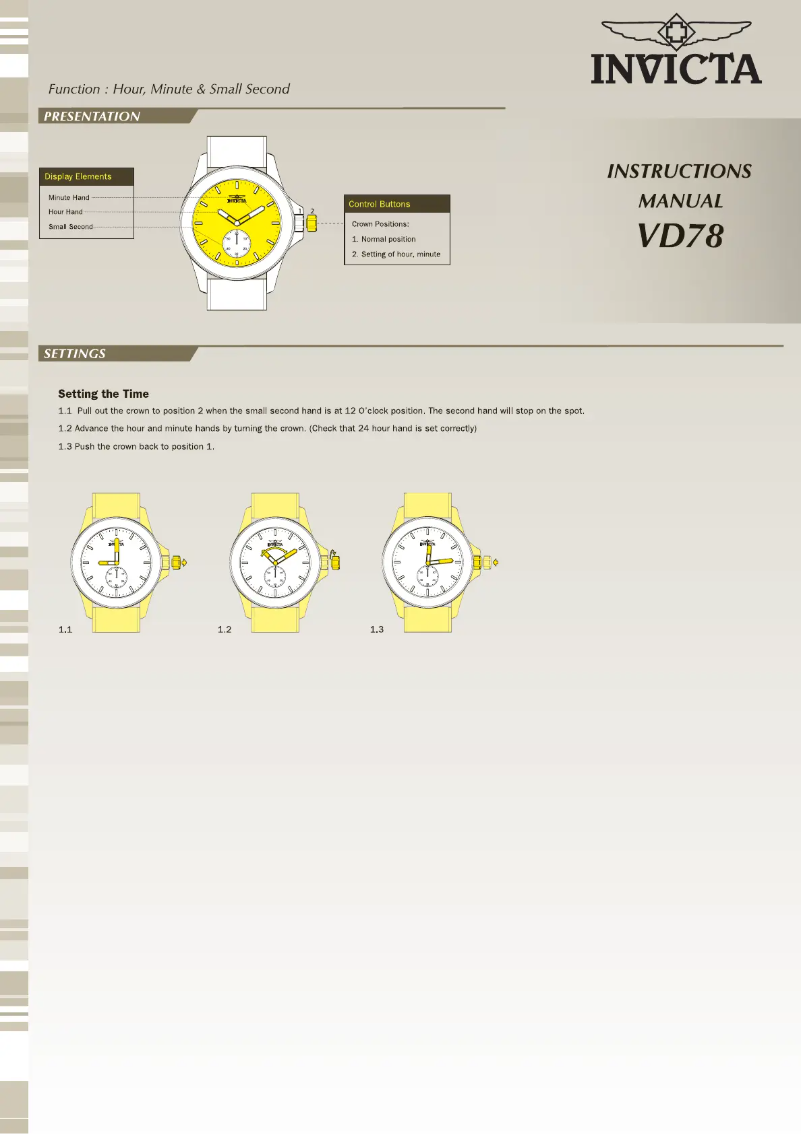 Page n°1 - Manuel utilisateur Invicta Akula 32182