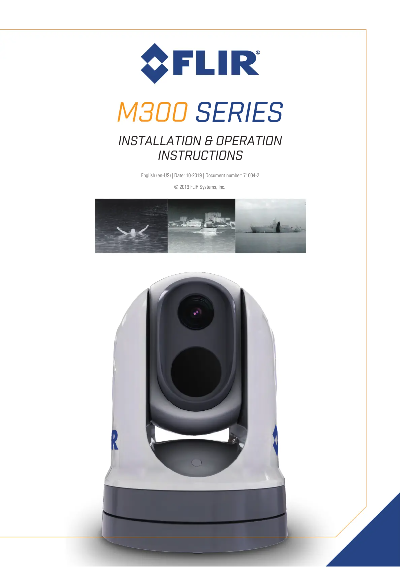 Page n°1 - Manuel utilisateur FLIR M332