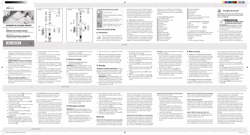 Image de la première page du manuel de l'appareil IAN 289593