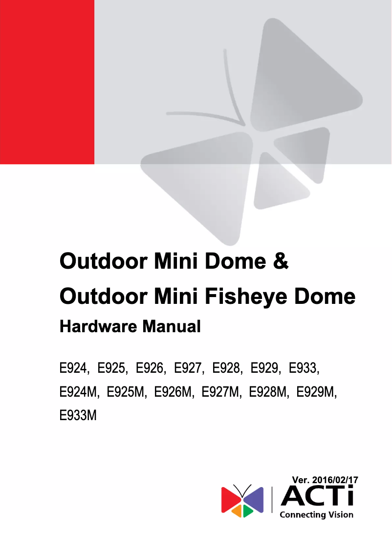 Image de la première page du manuel de l'appareil E928