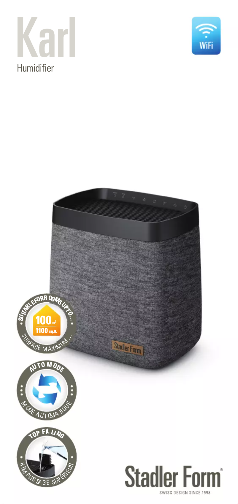 Page 1 de la notice Fiche technique Stadler Form Karl Big