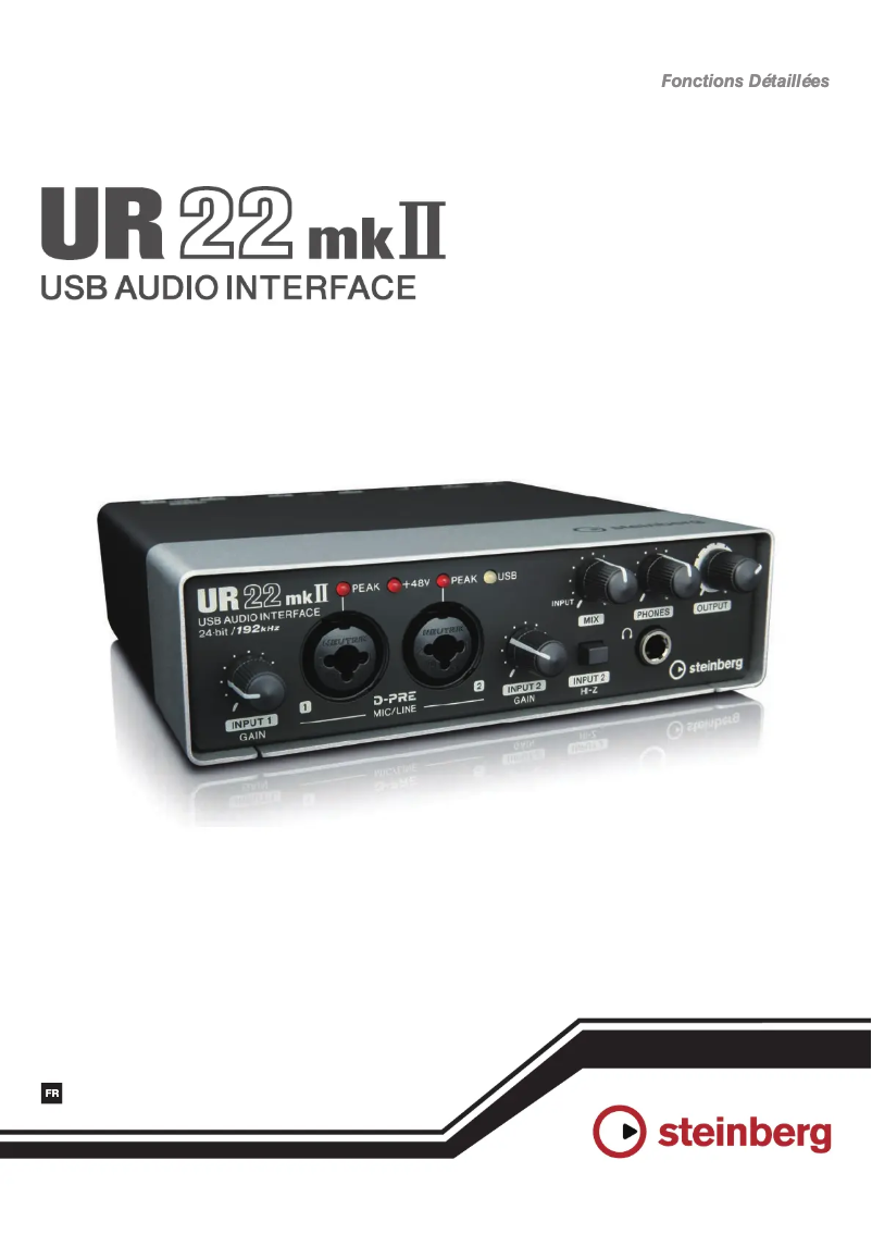 Page n°1 - Manuel utilisateur Steinberg UR22 MKII